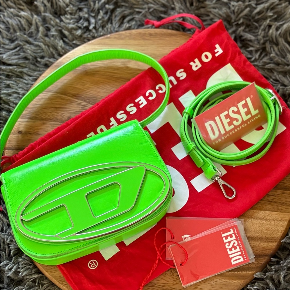 Diesel Bright Green Crossbody Bag